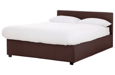 Hygena Attenborough Double Side Opening Ottoman Bed - Choc